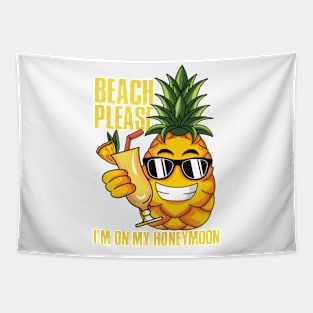 1 Beach Please I'm On My Honey Moon Tapestry