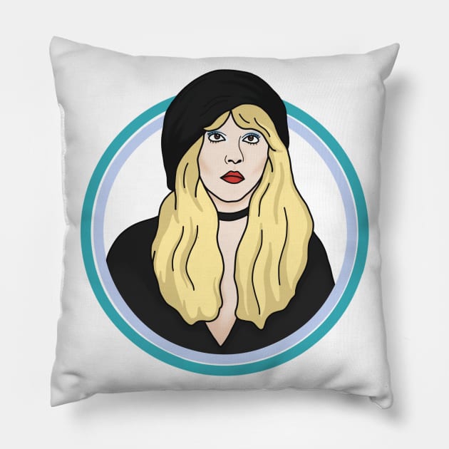 stevie nicks Pillow by Jasmwills