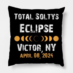 Total Soltys Solar Eclipse Victor NY 2024, 04.08.24 New York Pillow