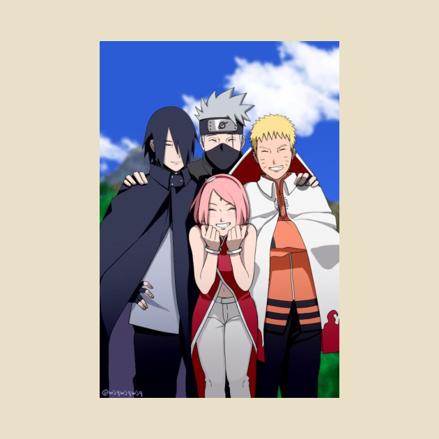 naruto team 7 naruto team 7 t shirt teepublic naruto height chart