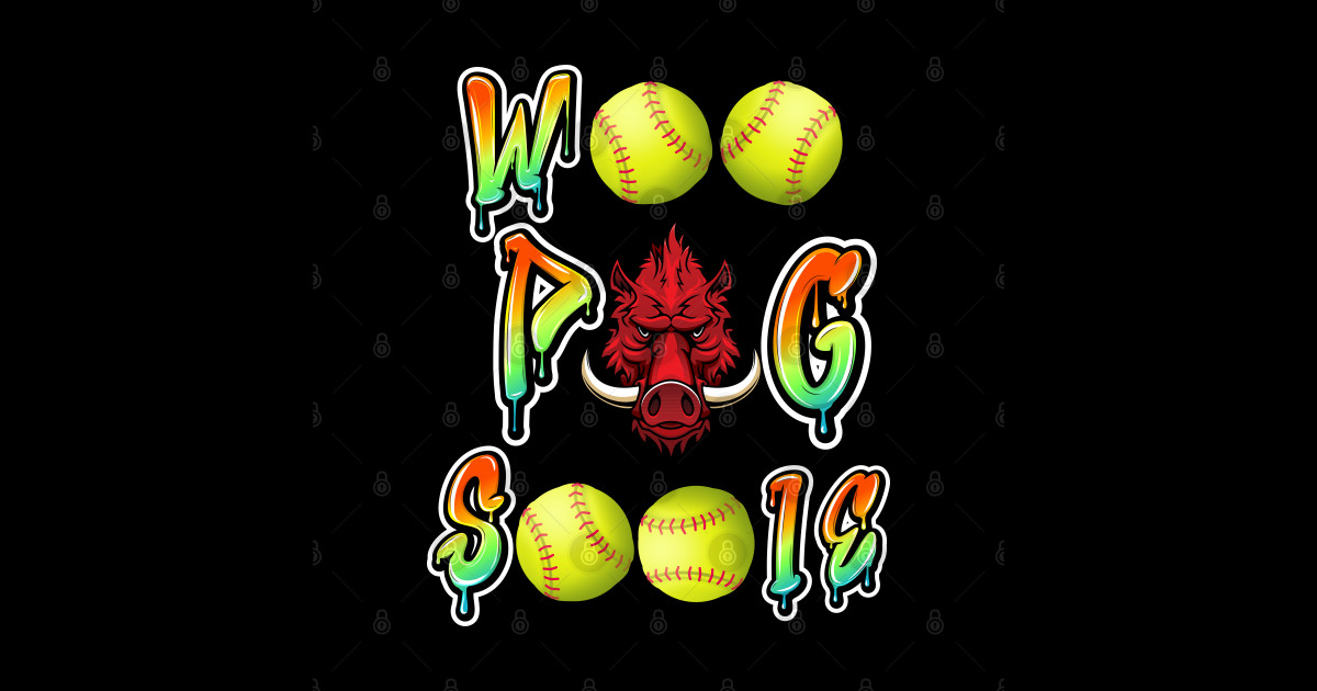 woo pig softball graffiti Razorbacks TShirt TeePublic