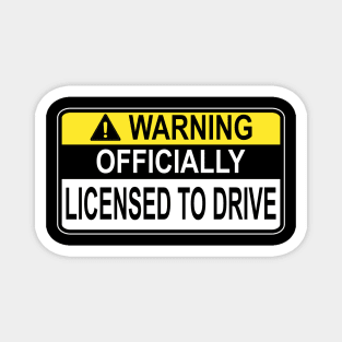 Funny New Driver License Car Guy / Girl Gift Idea Magnet