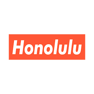 Honolulu White Orange T-Shirt