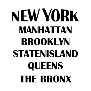 Boroughs of New York City T-Shirt