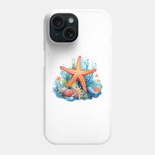 Orange Starfish Phone Case