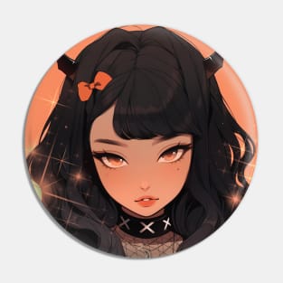 Cute Anime Demon girl Pin