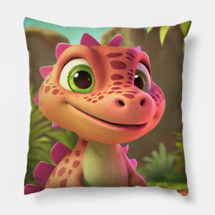 Baby Dinosaur Dino Bambino - Lily Pillow