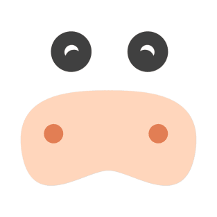 Cute Cow Face T-Shirt