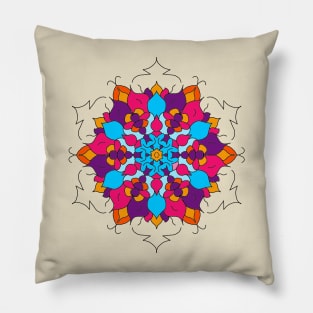 Mandala colorida Pillow