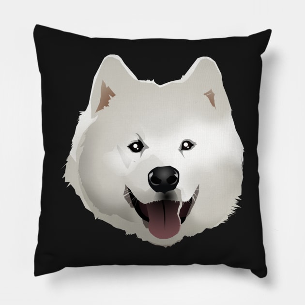 samoyed is my spirit dog Pillow by k4k7uz