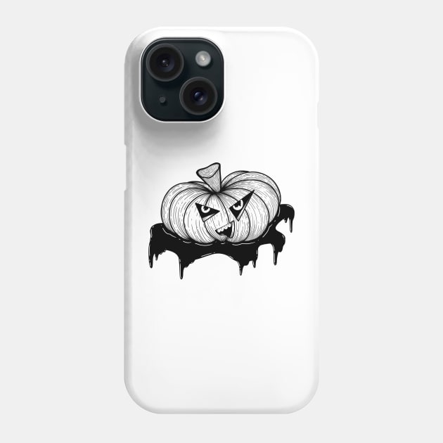 Cheeky Pumpkin Phone Case by P7 illustrations 