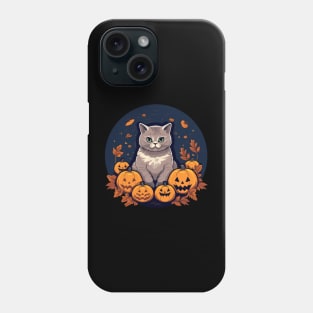 British Shorthair Cat Halloween, Cat Lover Phone Case