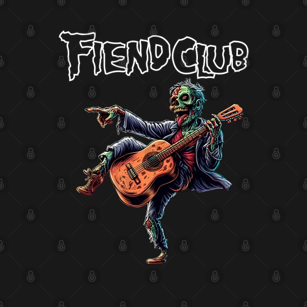 Fiend Club Zombie Playing a Guitar by cowyark rubbark