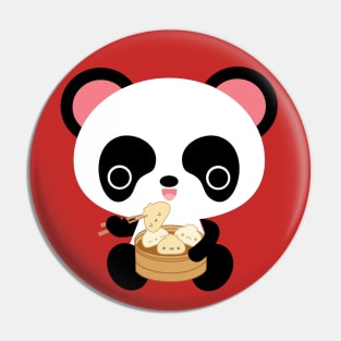 Panda and Dumplings Pin