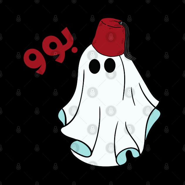 Halloween Ghost with Arabic Hat by SalxSal