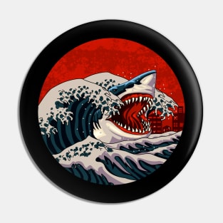 BIG SHARK WAVES Pin