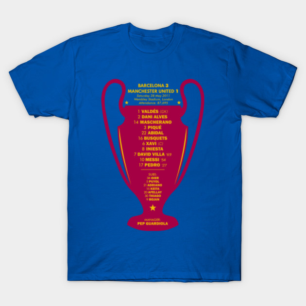 barcelona champions t shirt