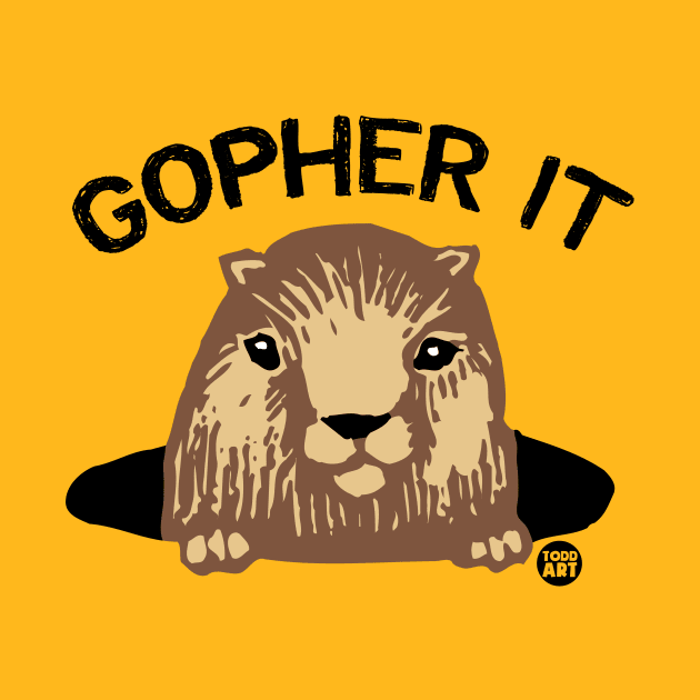 GOPHER IT by toddgoldmanart