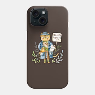 Happy Father s Day Cats Phone Case