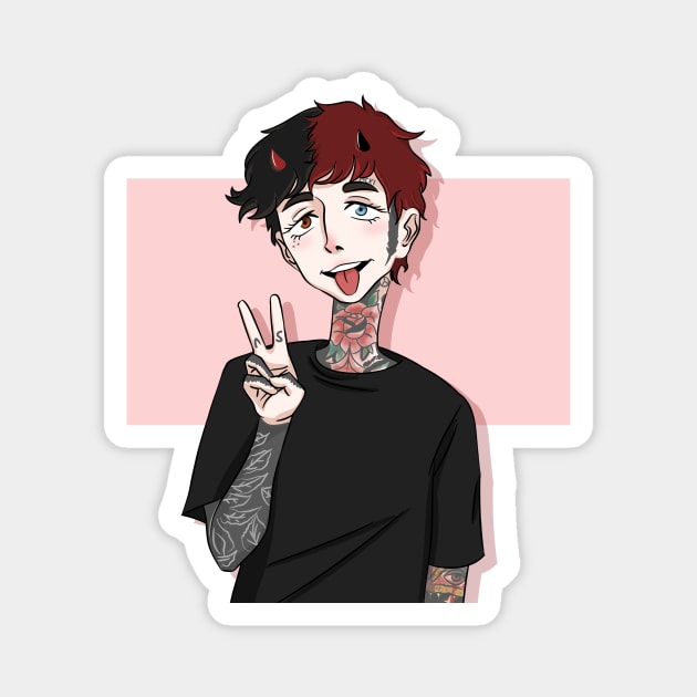 oli sykes Magnet by unqest