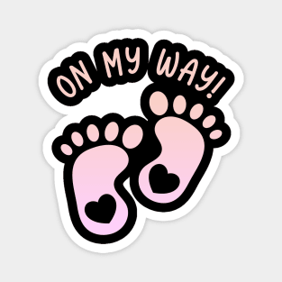 Little Feet Birth Pregnancy funny Baby Gifts Magnet