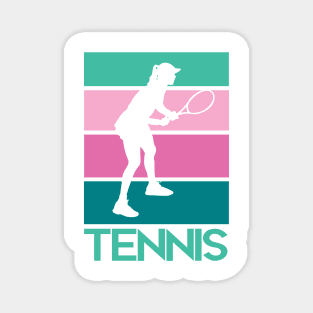 Pastel tennis girl Magnet