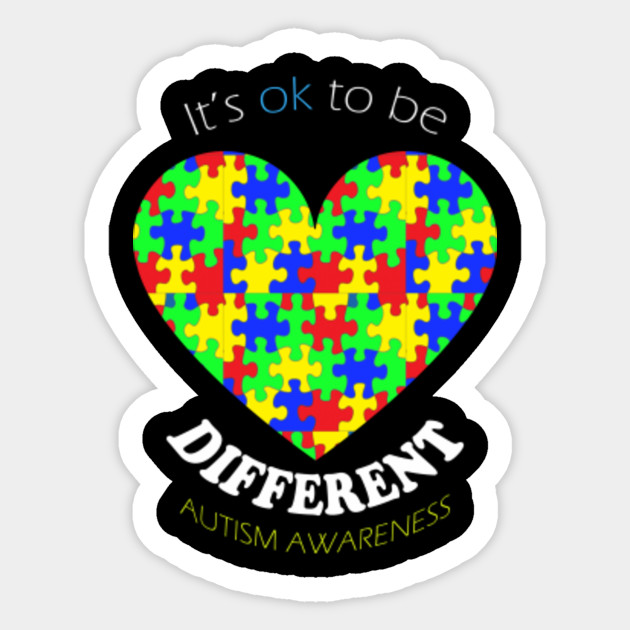 it's ok to be different autism shirt
