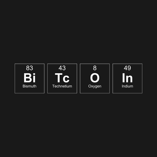 Bitcoin in Periodic Table by cryptogeek