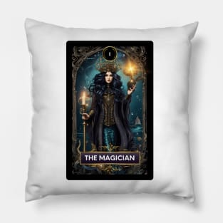 The Magician Mermaid Tarot Card Pillow