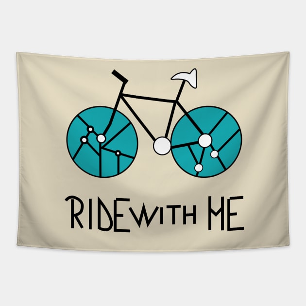 Ride with me Tapestry by CocoDes