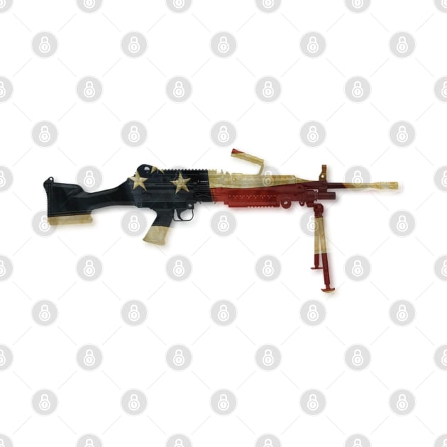 American AF Machine Gun by GreenGuyTeesStore