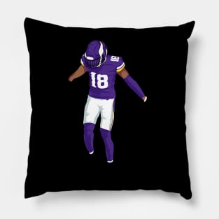 justin jefferson griddy Pillow
