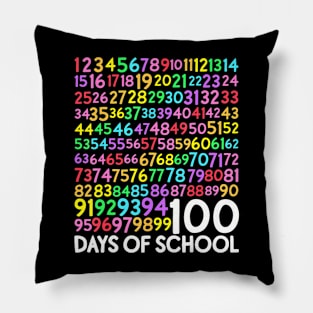 100th Day Of School Teacher Kids 100 Days Math Numbers Kids Pillow