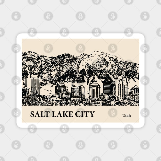 Salt Lake City - Utah Magnet by Lakeric