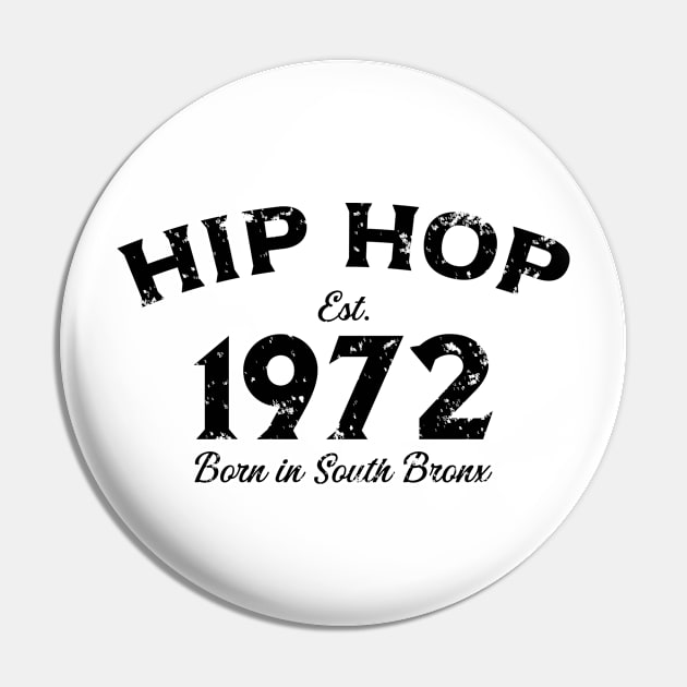 Hip Hop Est. 1972 Born In South Bronx v2 Pin by Emma