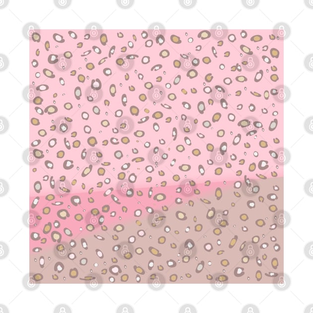 Spotted gradient. pink. brown. spots. by PrintedDreams