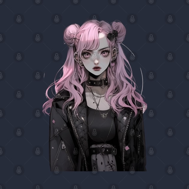 Cute Pastel Goth Girl by DarkSideRunners