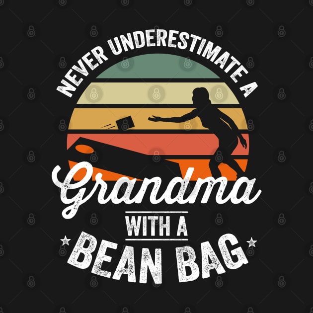 Cornhole Shirt Funny Cornhole Bean Bag Grandma 4th of July by Happy Lime