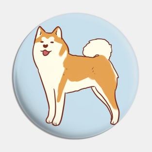 japanese akita art Pin