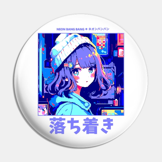 Y2K Aesthetic Harajuku Anime Girl Pin by Neon Bang Bang