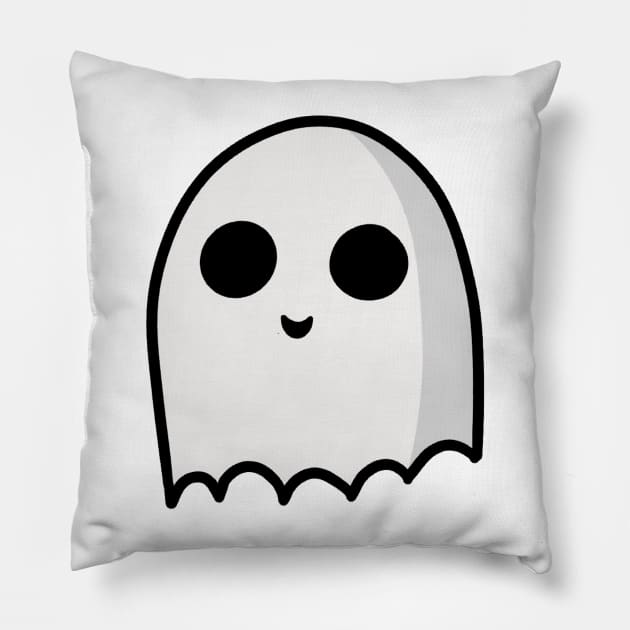 Lil ghosty guy Pillow by mollykay26