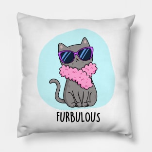 Furbulous Cute Cat Pun Pillow