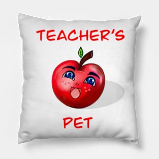 The best teacher appreciation day gift teacher’s pet - gifts for teachers Smiling anime manga red apple Pillow