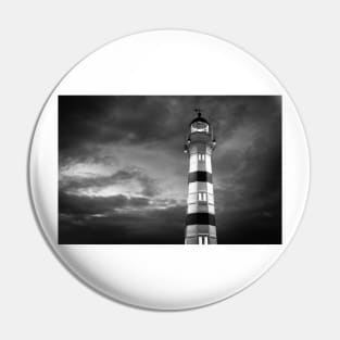 lighthouse at night in Malmö Sweden in B/W Pin