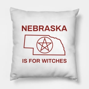 Nebraska is for witches Pillow