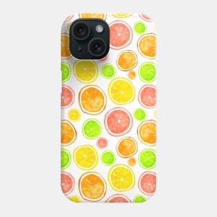 Refreshing Juicy Citrus Mix - White Phone Case