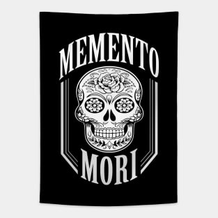 Memento Mori (with a calavera/sugar skull) Tapestry