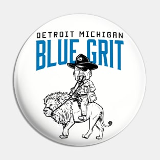 Blue Grit - Light Backgrounds Pin