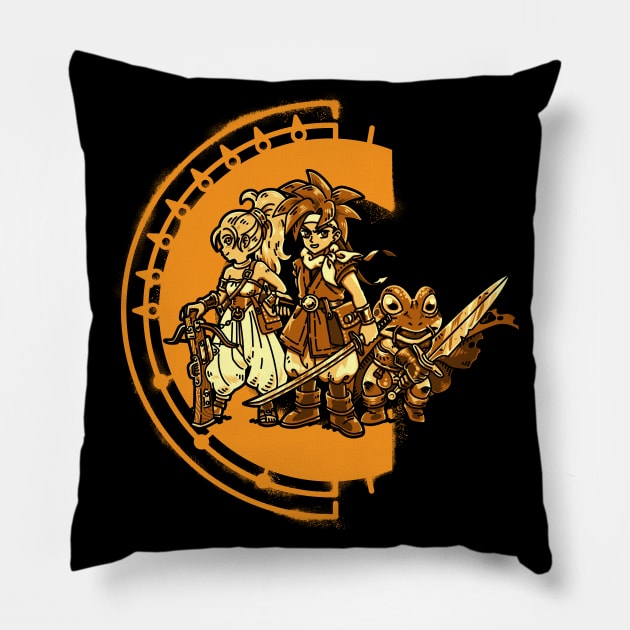 Time Travelers Pillow by Pixeleyebat