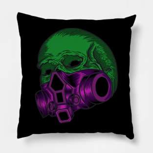 masked skull Pillow